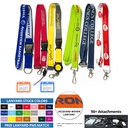 Custom 5/8" Polyester Lanyard - 3 Color Woven Jacquard. LL5835