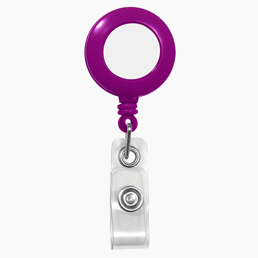 Full Color Retractable ID Badge Holder. BH3857