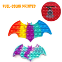Halloween Bat - Pop It Fidget Toy Full color. ST6076