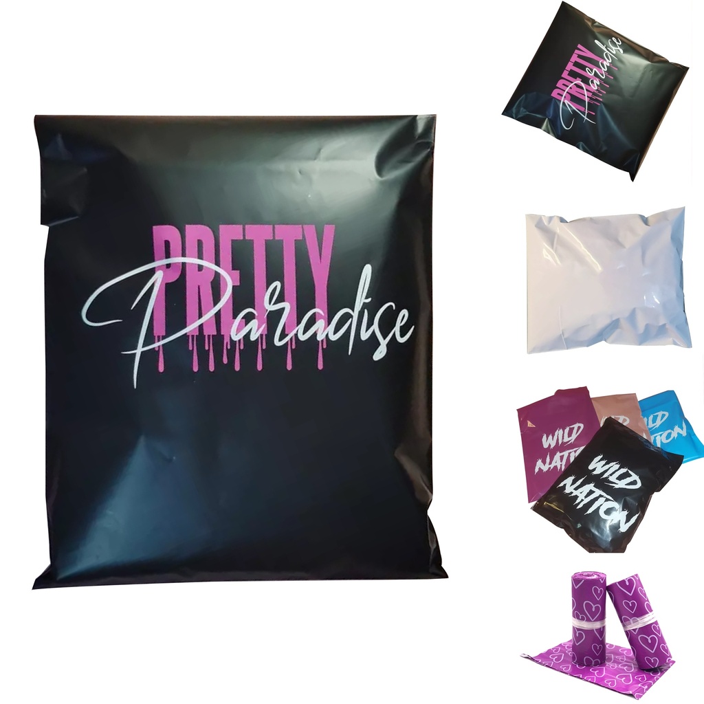 Poly Mailer - Eco Friendly Biodegradable - Custom 3 Color Logo. PM1099