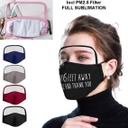 4 Ply Customized Eye Goggles Face Mask w/ Carbon Filter - Youth. CV5225