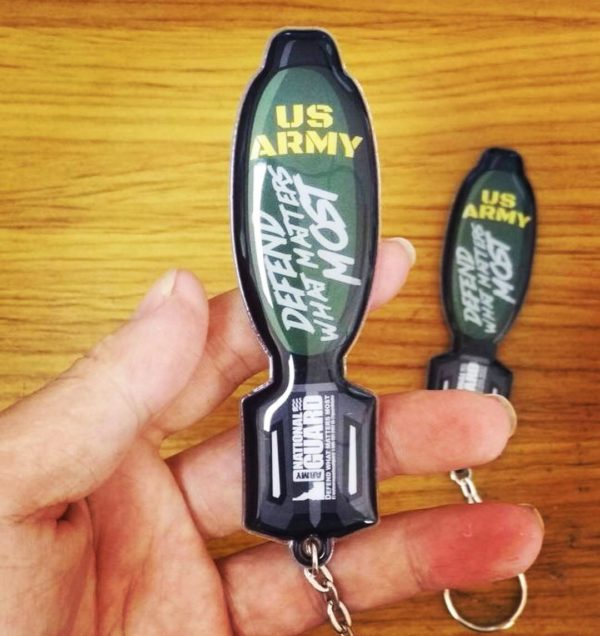 Custom Made Full Color PVC Key Tag. KC3078