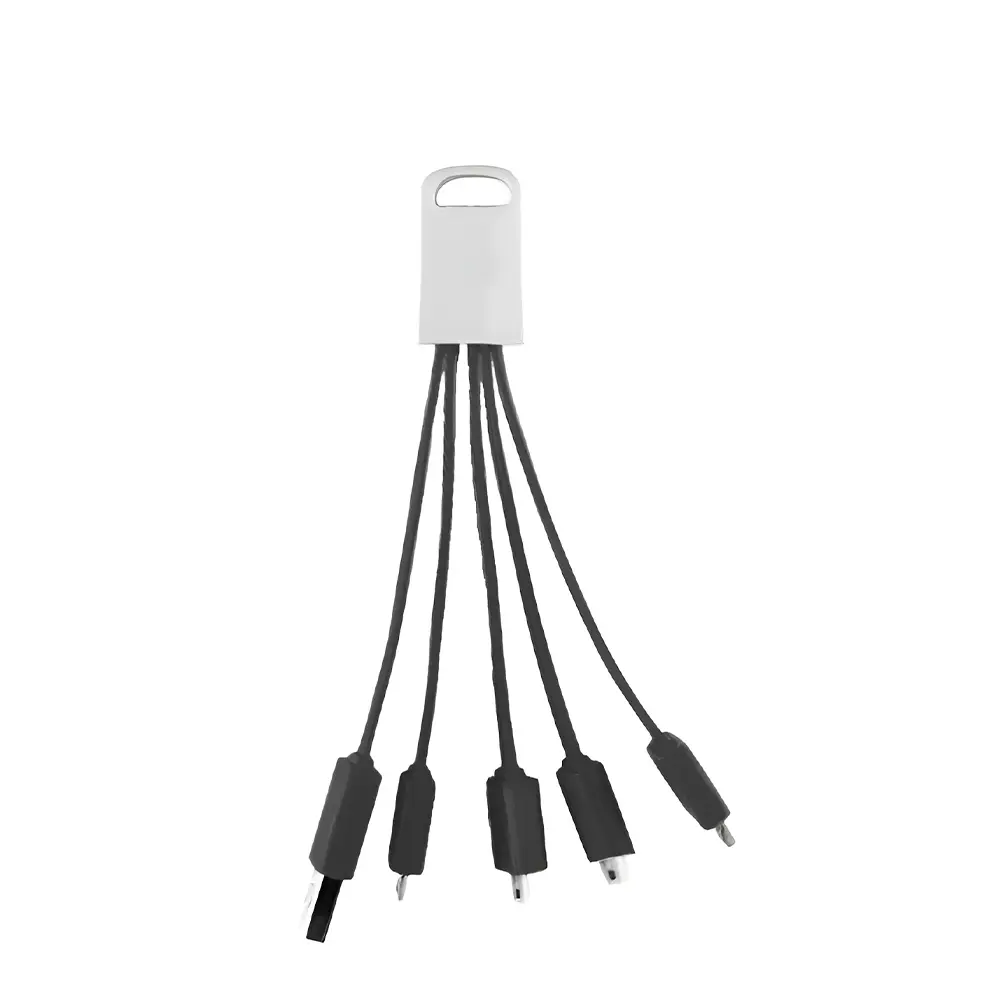 Deluxe 5-In-1 USB Charging Cable Mobile Charger - Incl Type - C. AC7000