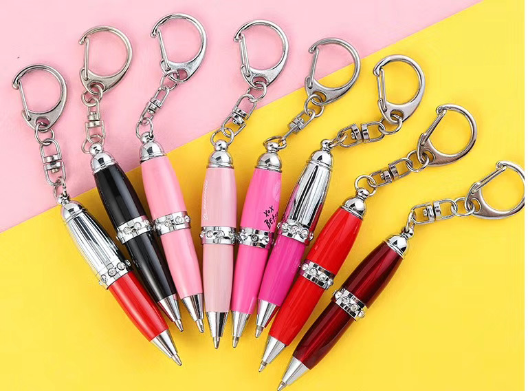 Metal Mini Pen W/ Keychain - Optional Gift Box. SP4589
