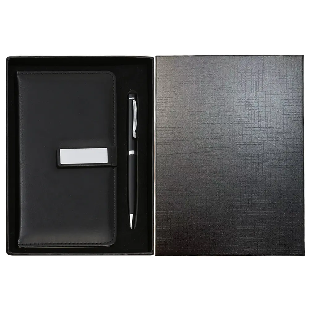 Penote - Luxury Leatherette A6 Notebook and Pen Gift Set. GS7678