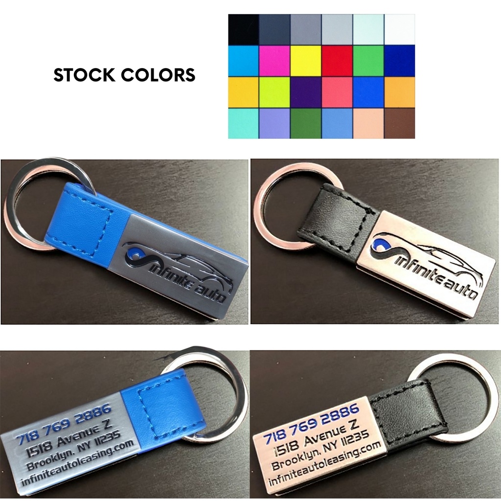 Premium Custom Leather Keychain - Fantastic Colorfill. KC8900