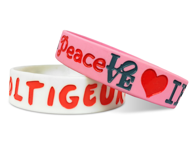 Sprinters 3/4" Custom Silicone Bracelet - Colorful. SB2518