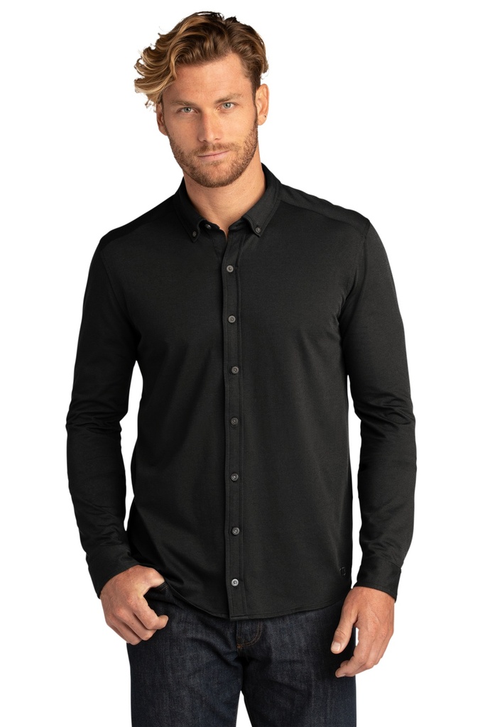 [1534311] OGIO Code Stretch Long Sleeve Button-Up. OG145 (Blacktop, XS)