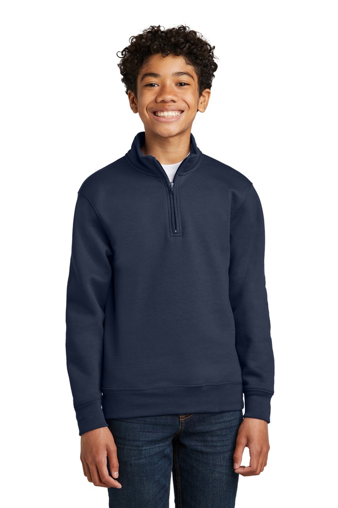 Port & Company Youth Core Fleece 1/4-Zip Pullover Sweatshirt PC78YQ