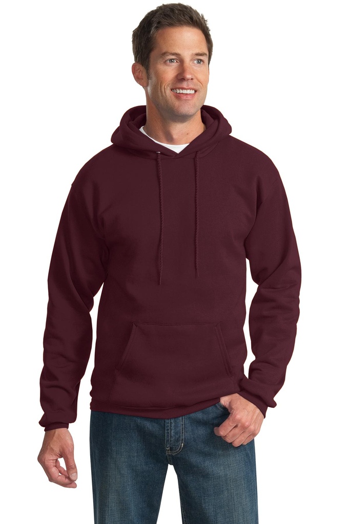 [266462] Port & Company - Essential Fleece Pullover Hooded Sweatshirt. PC90H (Maroon, S)