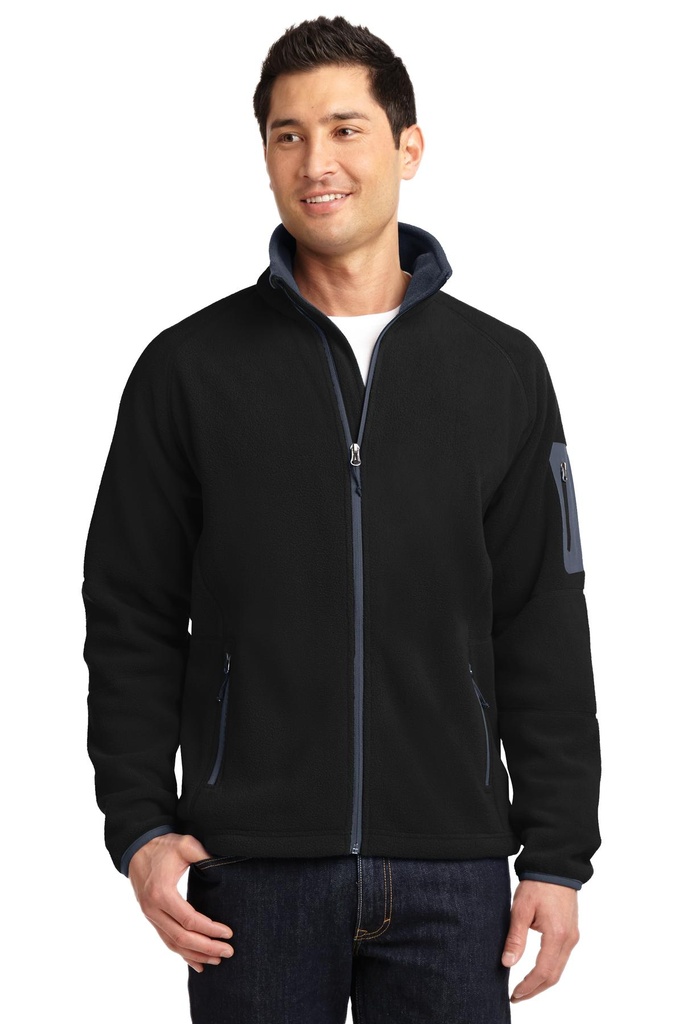 [907931] Port Authority Enhanced Value Fleece Full-Zip Jacket. F229 (Black/Bat Grey, XS)