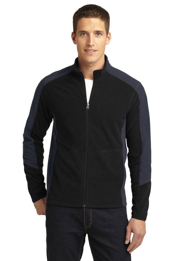 [912641] Port Authority Colorblock Microfleece Jacket. F230 (Black/Bat Grey, XS)