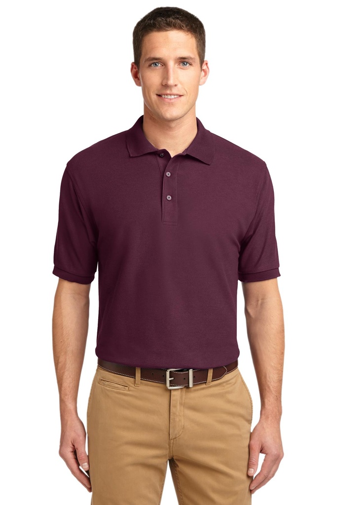 [466841] Port Authority Extended Size Silk Touch Polo K500ES (Maroon)