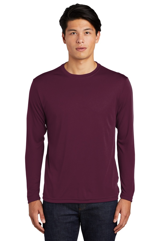 [1074511] Sport-Tek Long Sleeve PosiCharge Competitor Tee. ST350LS (XS, Maroon)