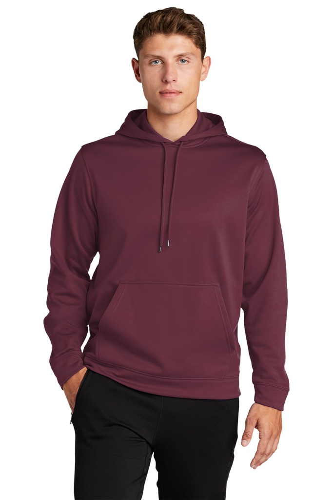 [905421] Sport-Tek Sport-Wick Fleece Hooded Pullover. F244 (Maroon, XS)