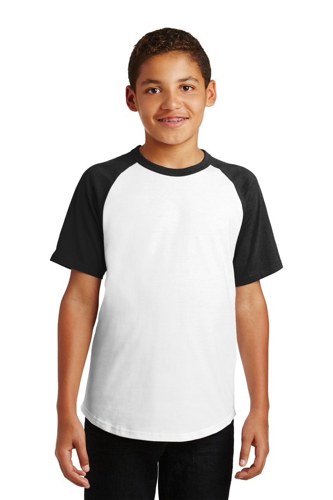 Sport-Tek Youth Short Sleeve Colorblock Raglan Jersey. YT201
