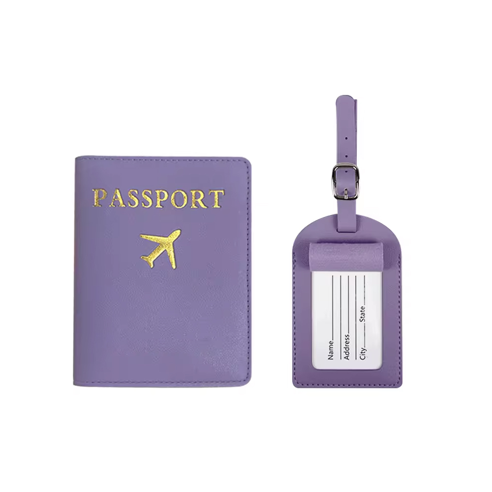 Leatherette Luggage Tag & Passport Holder.LT7244