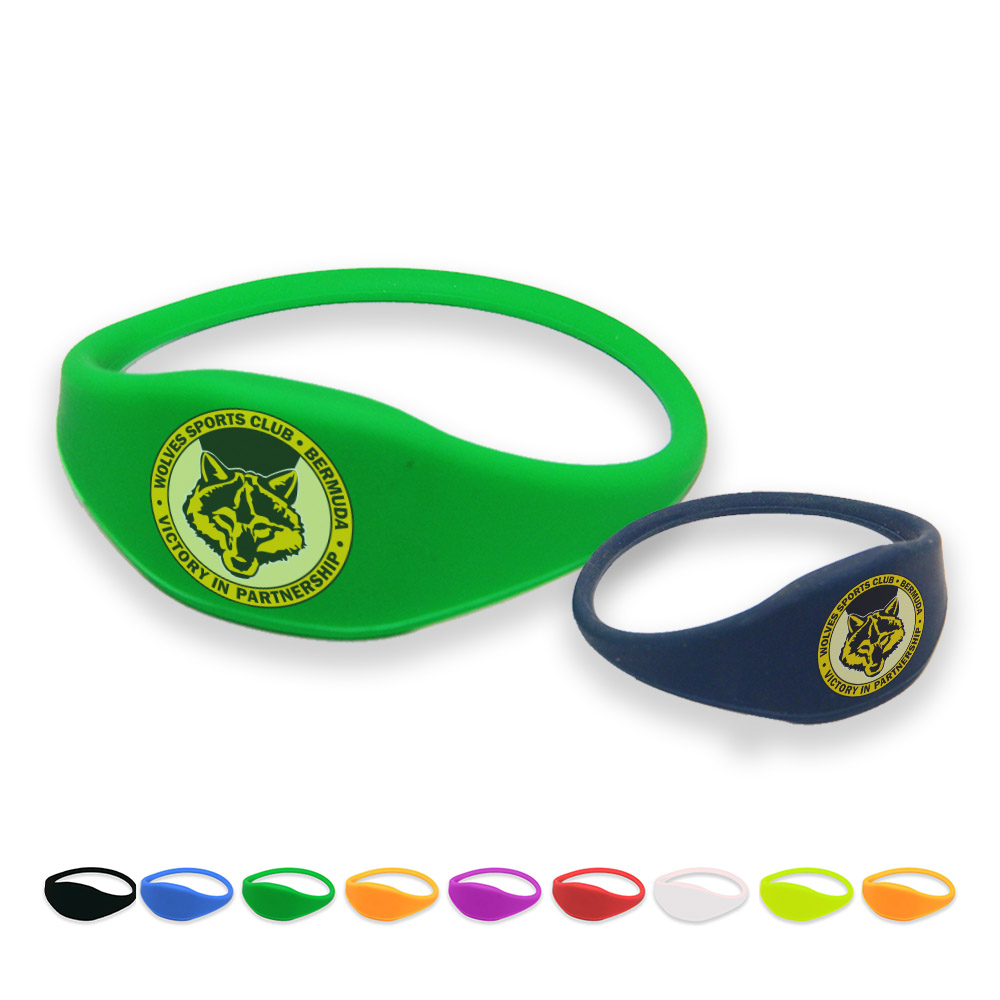 Secure RFID MIFARE Ultralight C Bracelet - 2.71" x 1". RF1713