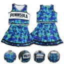 UPHILL™ Cheerleader uniform (Sleeveless Crop top and Skirt). SJ7052