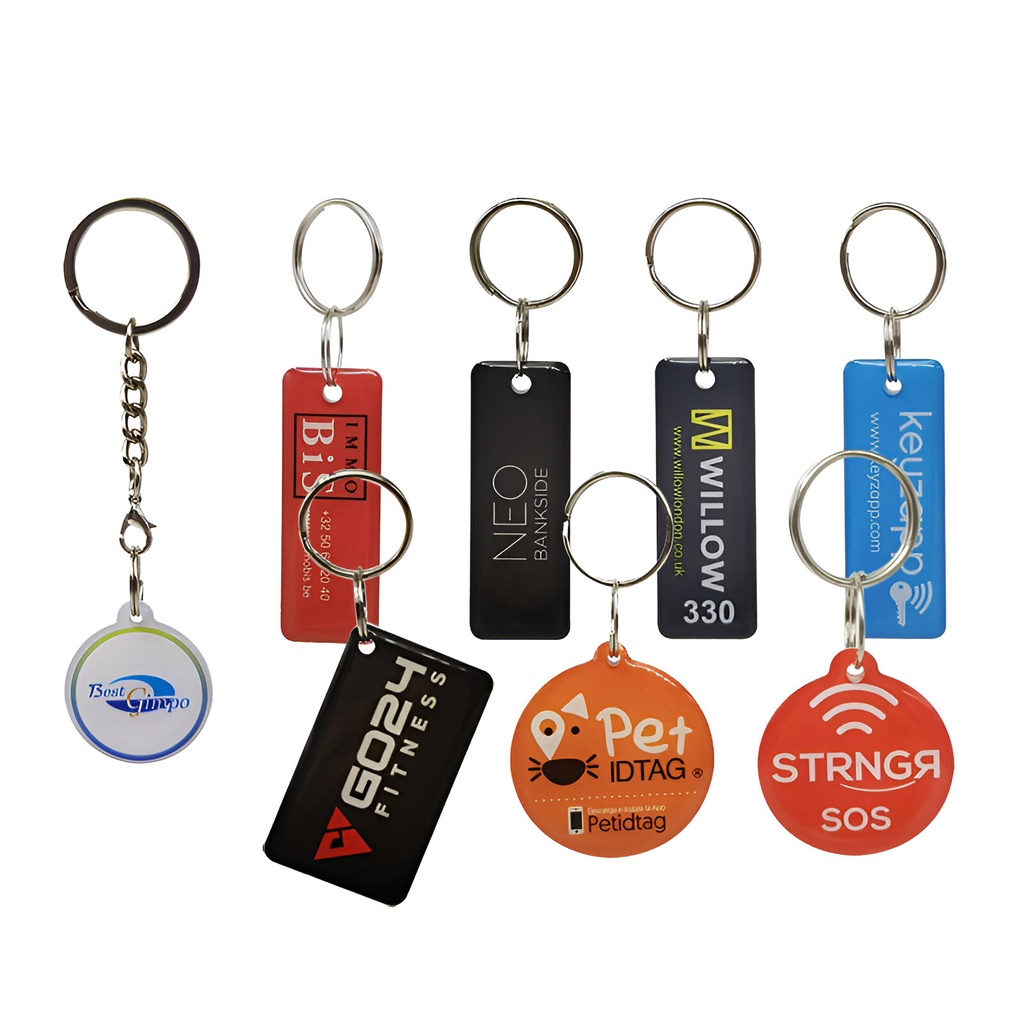 Color Epoxy NFC Keychain. NFC8245