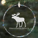 Clear Crystal Glass Ornament - Round 3.14". XY4103