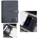 Leatherette Wireless QI Charging Padfolio with Built-In Power Bank. GE5251