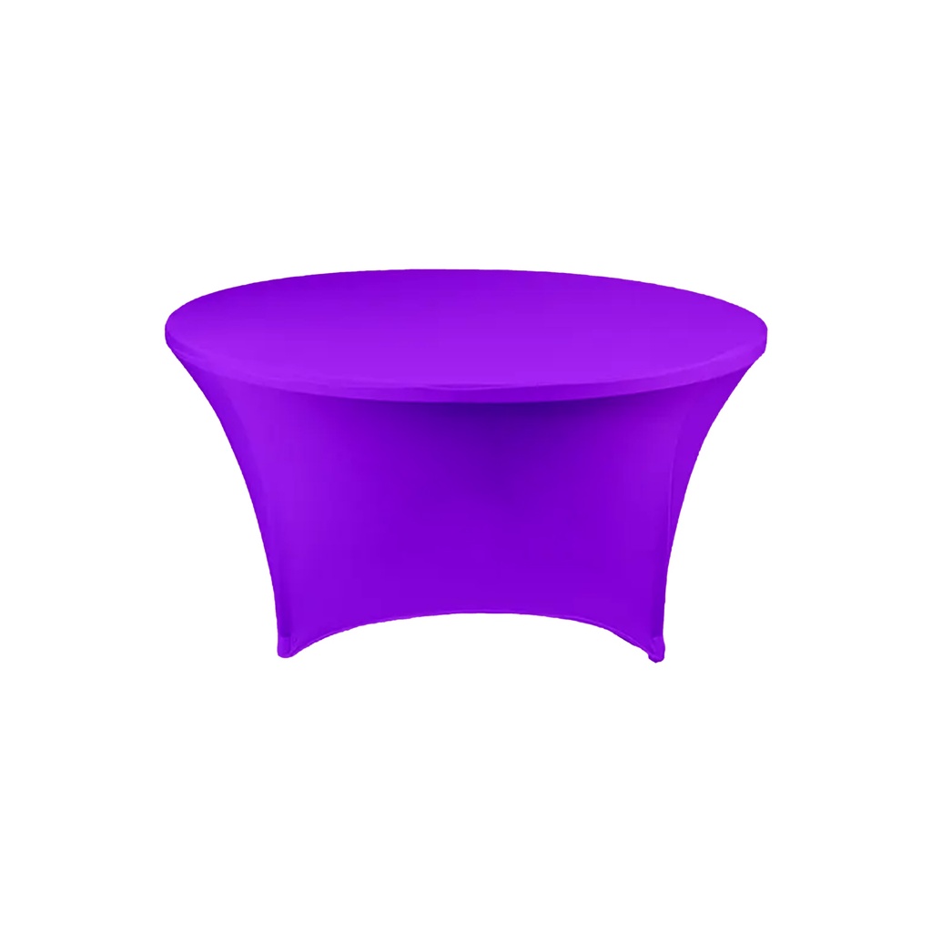 Navy Blue Fitted Round Table Cover. OR7890