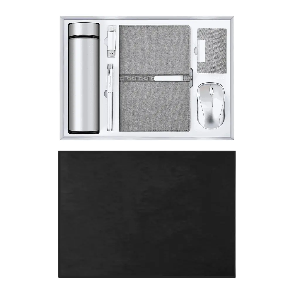 ExecuSet: The Ultimate Corporate Gift Collection- Luxury Gift Set Pen, 18 Oz Tumbler, A5 Leatherette Padfolio and 8GB USB Flash disk, Business Card Case. ST3976