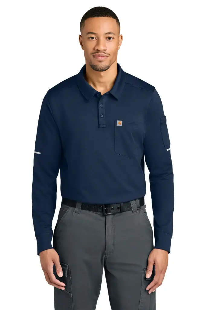 Carhartt® FLD & RSCU Long Sleeve Polo. CTC16129