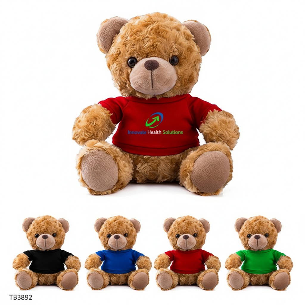 Customizable Plush Teddy Bear with Tee. TB3892