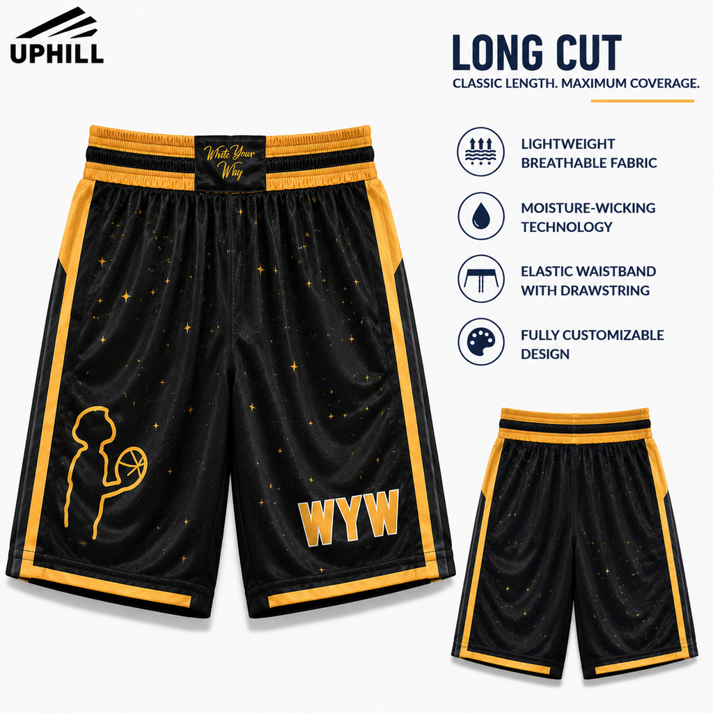 UPHILL™ Custom Team Shorts - Long Cut. SS1259 (YXS)