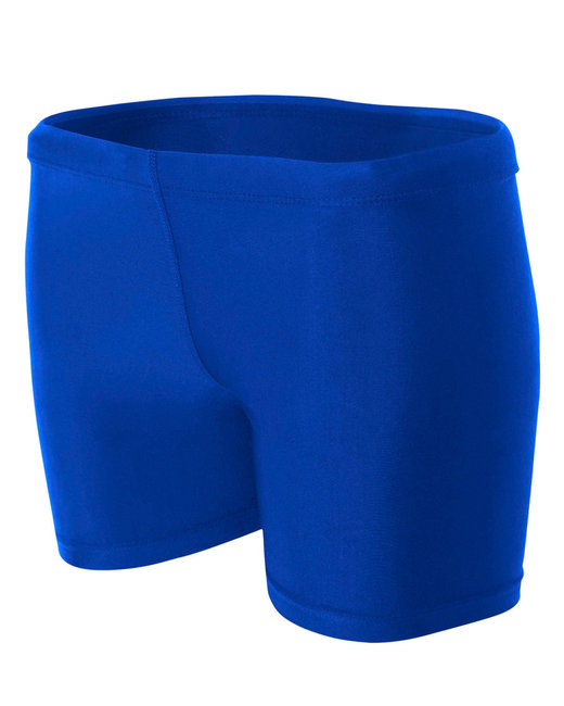 A4 Ladies' 4" Inseam Compression Shorts Brand Logo