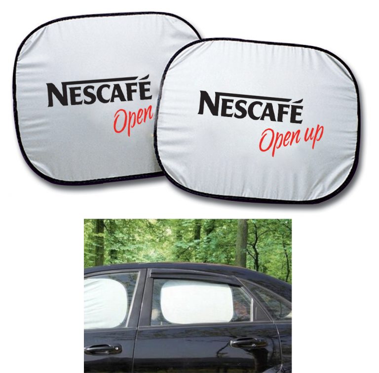 Car Back Seats Windows Sun Shades W/ Suction Cups - Set Of 2