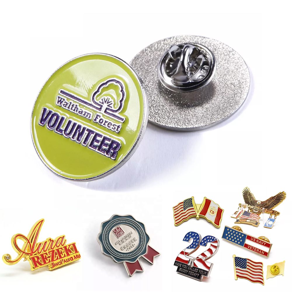 Custom Soft Enamel Brass Lapel Pins - 1". More sizes available. PWB55566