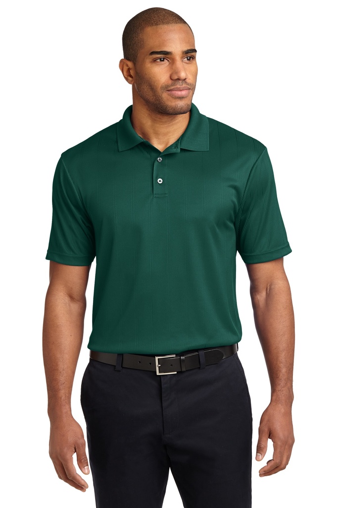 Embroidery Port Authority® Performance Fine Jacquard Polo. 