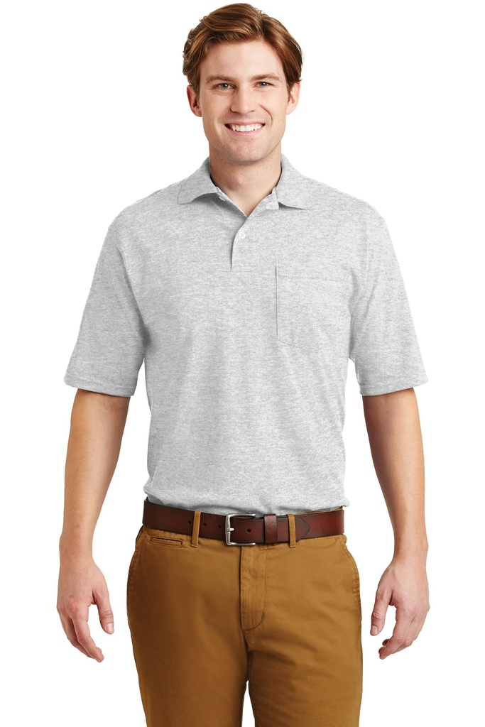 Embroidery JERZEES® -SpotShield™ 5.4-Ounce Jersey Knit Sport Shirt with Pocket. 