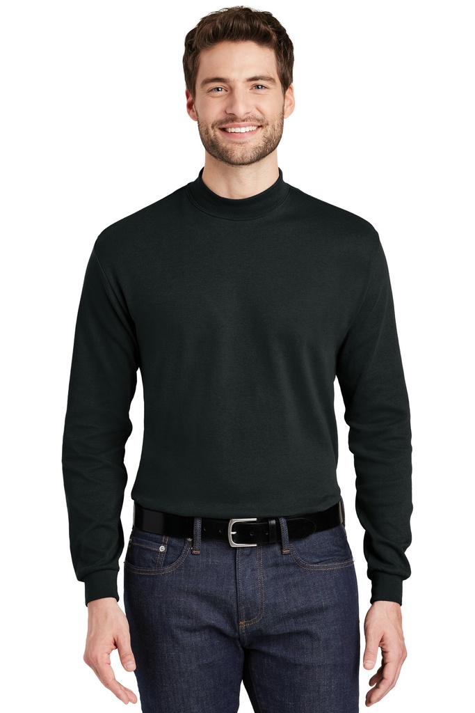 Embroidery Port Authority® Interlock Knit Mock Turtleneck. 