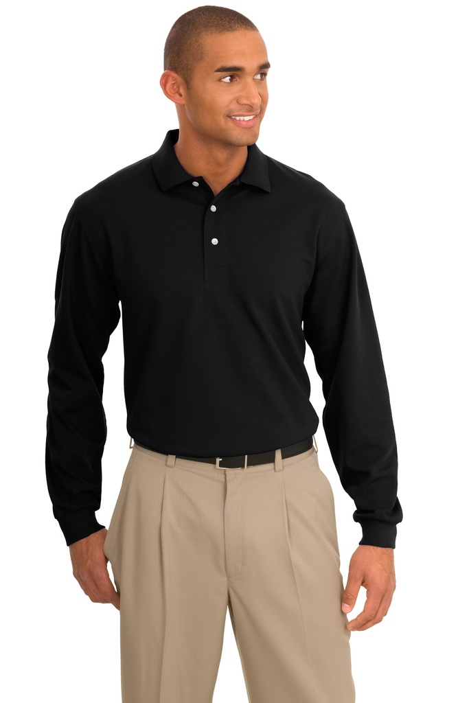 Embroidery Port Authority® Rapid Dry™ Long Sleeve Polo. 