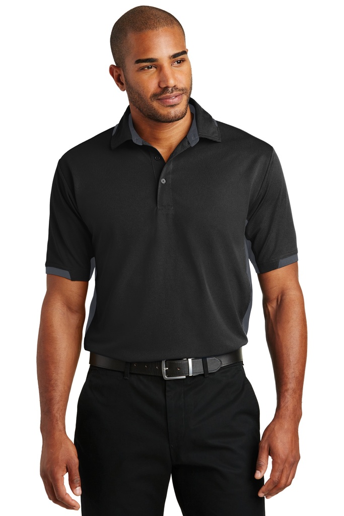 Embroidery Port Authority® Dry Zone® Colorblock Ottoman Polo. 