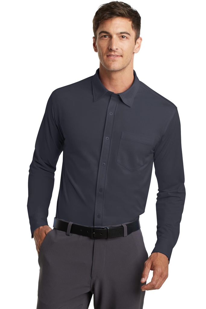 Embroidery Port Authority® Dimension Knit Dress Shirt.