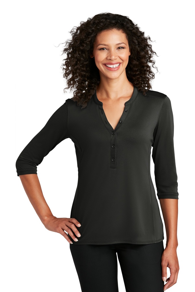 Embroidery Port Authority ® Ladies UV Choice Pique Henley 