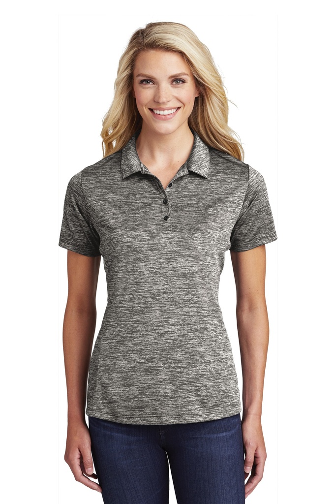 Embroidery Sport-Tek ® Ladies PosiCharge ® Electric Heather Polo. 