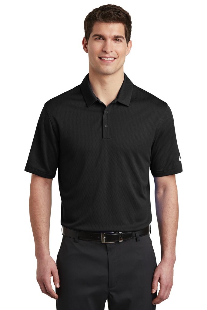 Embroidery Nike Dri-FIT Hex Textured Polo. 
