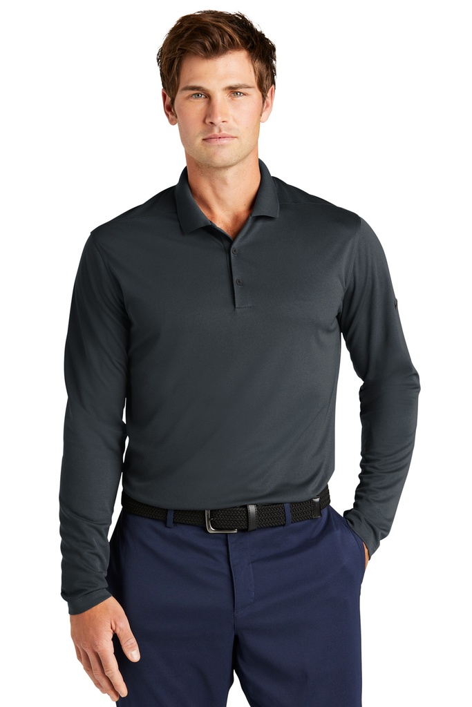 Embroidery Nike Dri-FIT Micro Pique 2.0 Long Sleeve Polo 