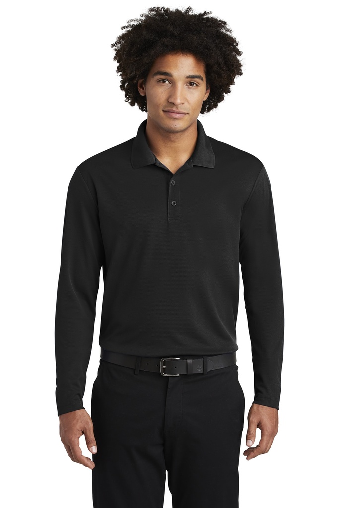 Embroidery Sport-Tek ® PosiCharge ® RacerMesh ® Long Sleeve Polo. 