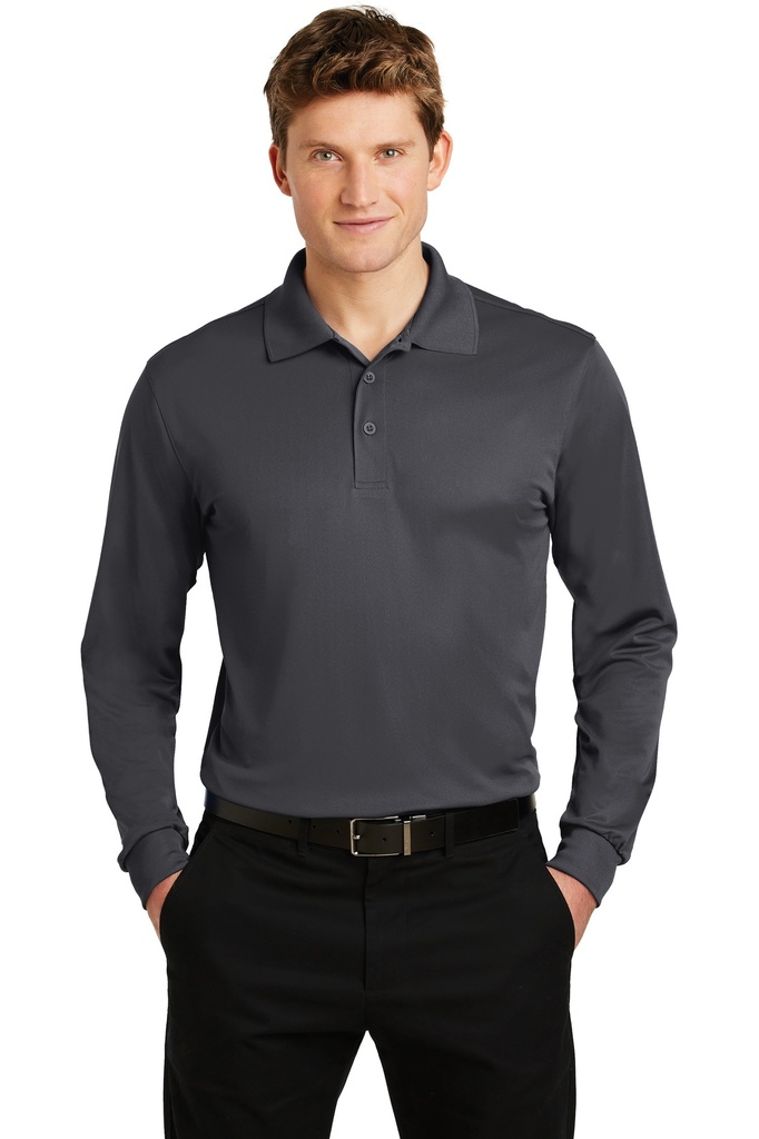 Embroidery Sport-Tek® Long Sleeve Micropique Sport-Wick® Polo. 