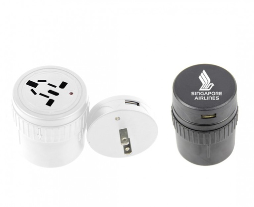 [TA4487] International Travel Converter Adapter W/ USB Port