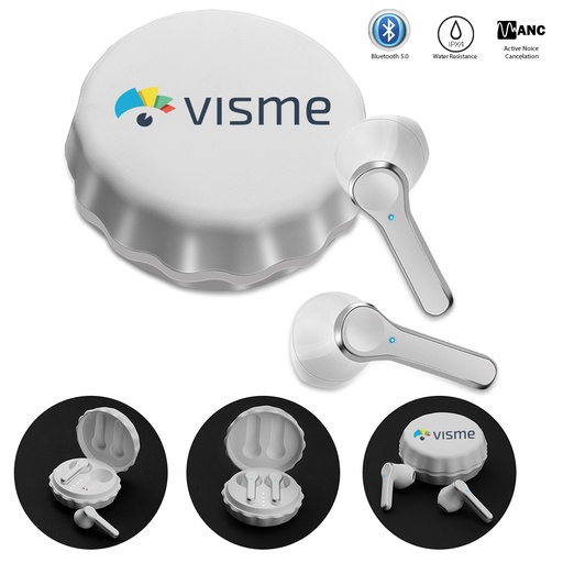 [1384130_PWB1157] Clam True Wireless Earphones - Full Color. PWB1157