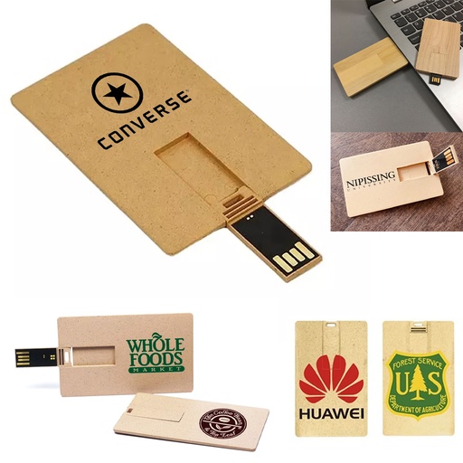 [FD5025] 8GB Eco Friendly Flash Drive Card Shape - Full Color Logo. FD5025