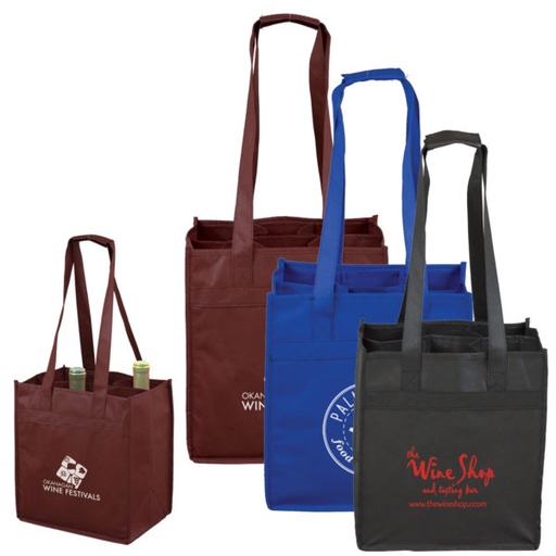 [WB8236] Tuscany Wine Bottle Tote Bag - 6 Bottles